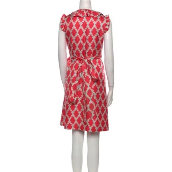 Kate Spade Aubrey Silk Ruffle Wrap Dress Size 8 - Picture 5 of 5